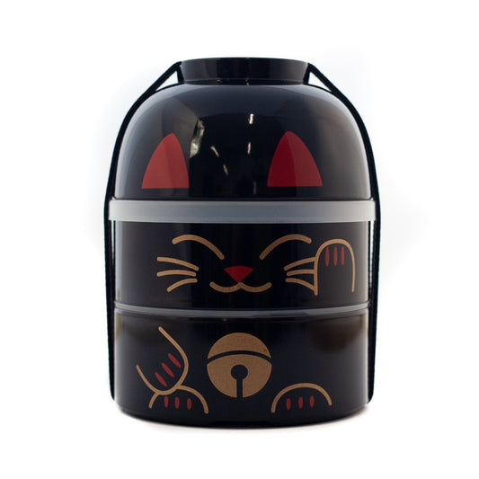 Big Kokeshi Bento | Maneki Neko, black