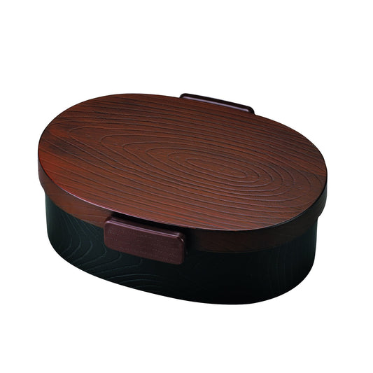 Mokume Oval Bento | Brown