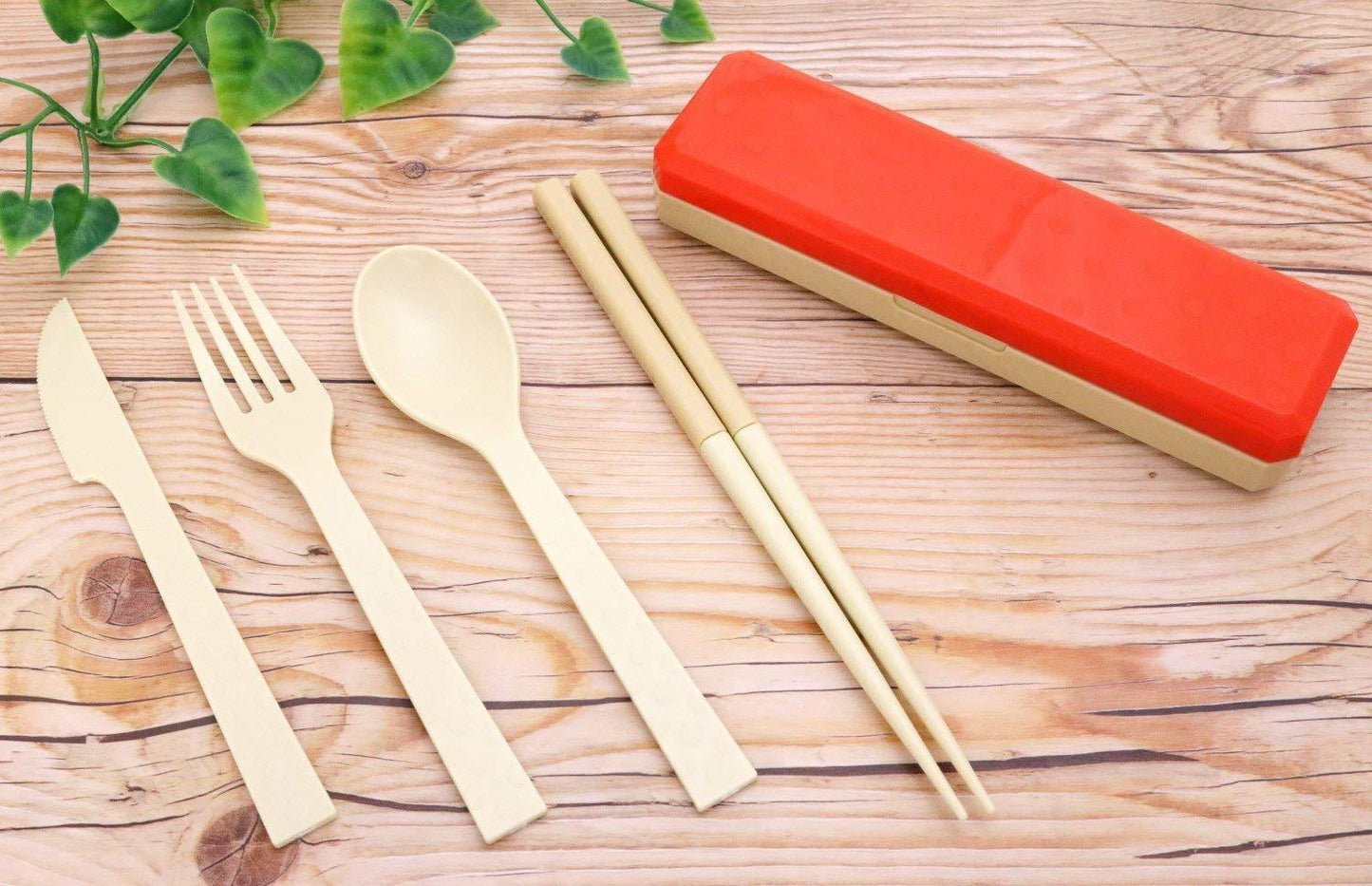 GO OUT Cutlery | Brick Red