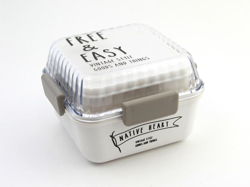 Free and Easy Square Bento | White