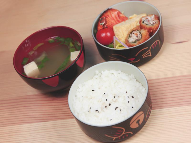 Kokeshi Bento | Maneki Neko, White