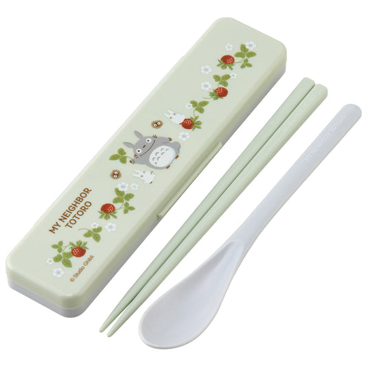 (RESTOCKING) My Neighbor Totoro Chopsticks & Spoon Set | Totoro Rasberry