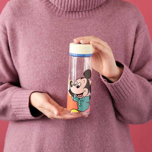 Retro Mickey Clear Water Bottle 400ml