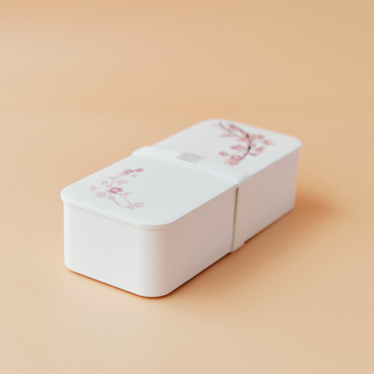 Sakura Oval Bento | White, 550mL