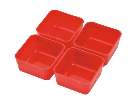 Inner Compartment Set for 3-tier Ojyu Picnic Bento | Red, 18cm