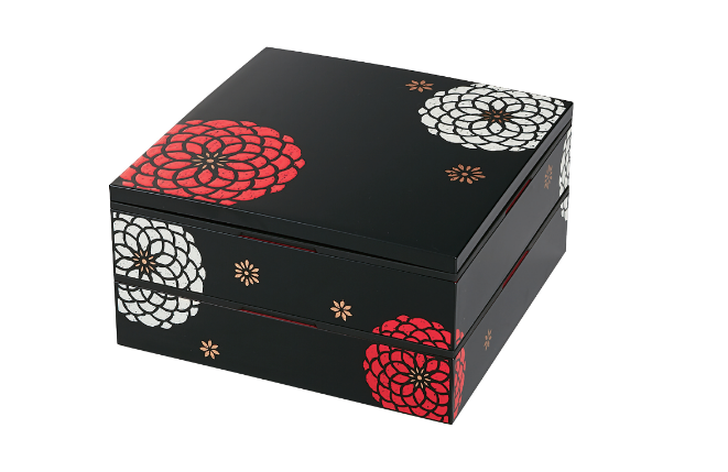 2-tier Ojyu Picnic Bento | Black 22.5cm