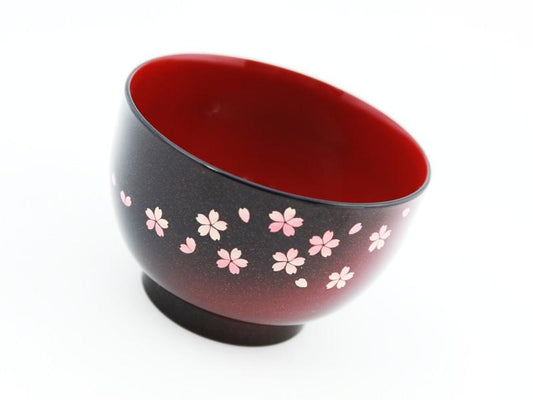 Shiru wan sakura bowl | Red