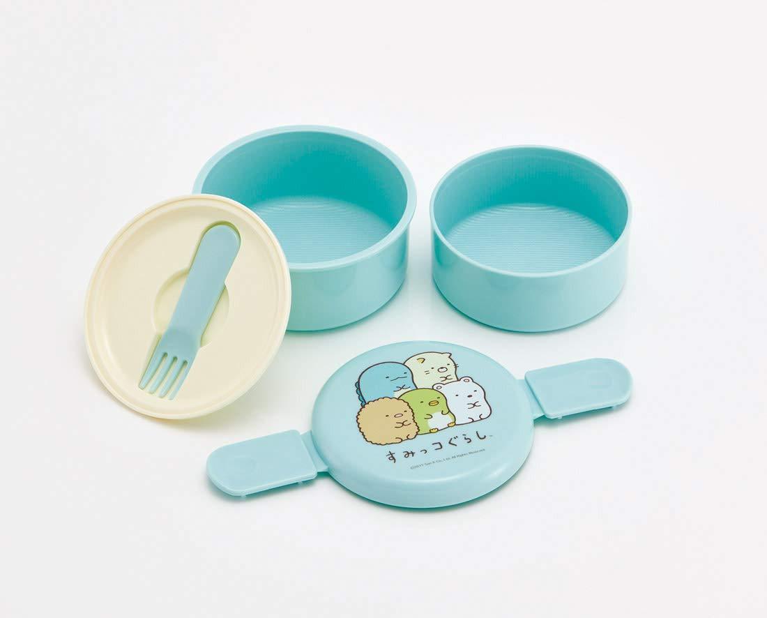 Sumikko Gurashi Round Bento | Blue, 2 tiers