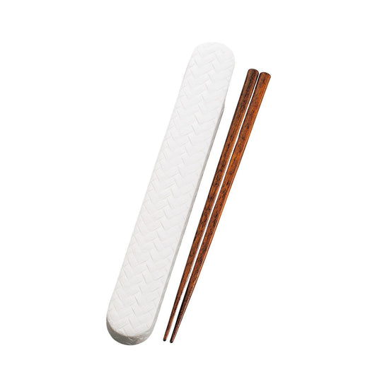 Nuri Ajiro Retro Chopsticks Set | White