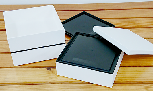 White Three Tier Picnic Bento Box 18cm