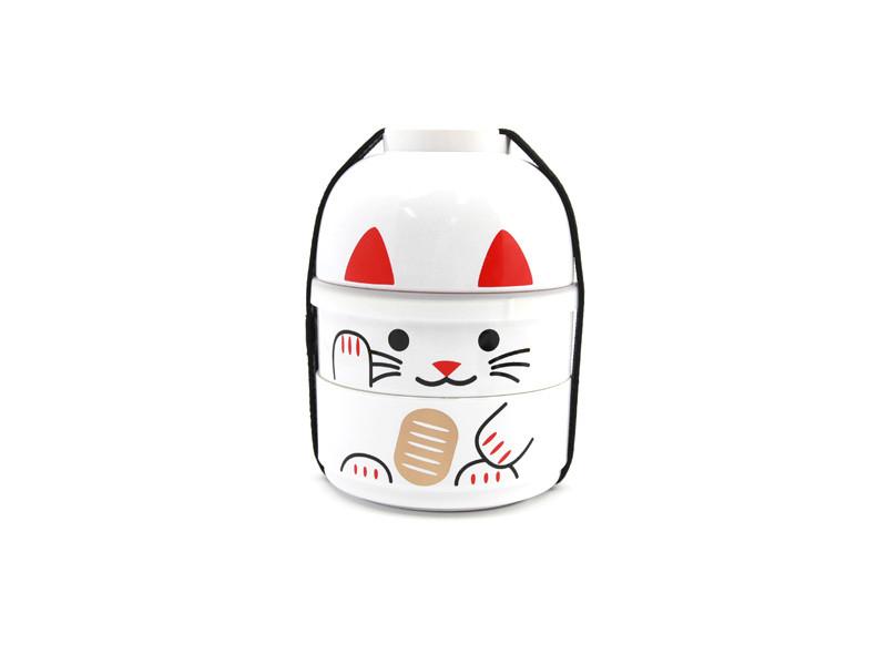 Kokeshi Bento | Maneki Neko, White