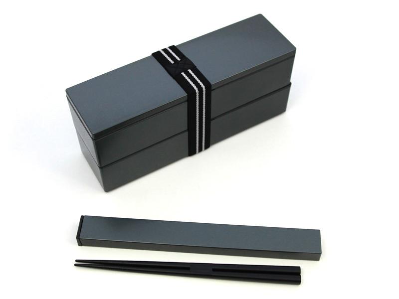Nagabako Metallic Bento | Black