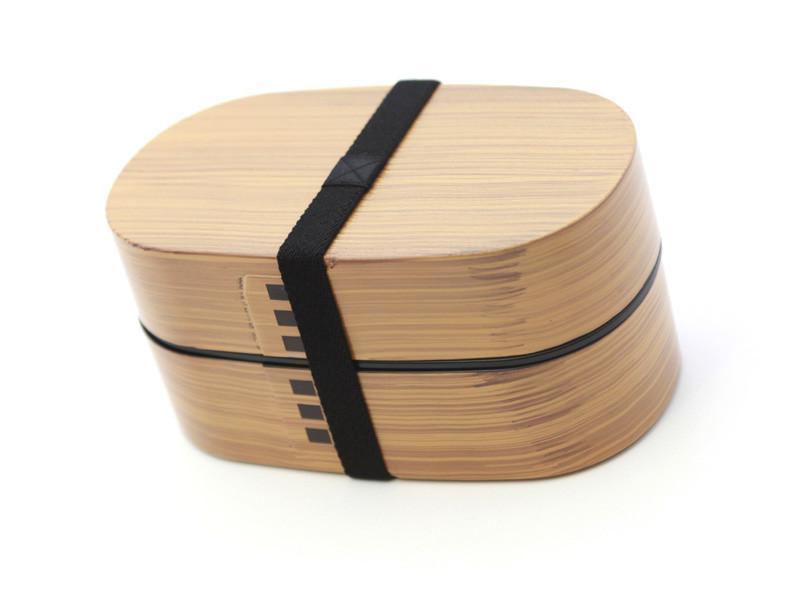 Nuri Wappa Wood Tone Bento Box 900mL | Light Wood