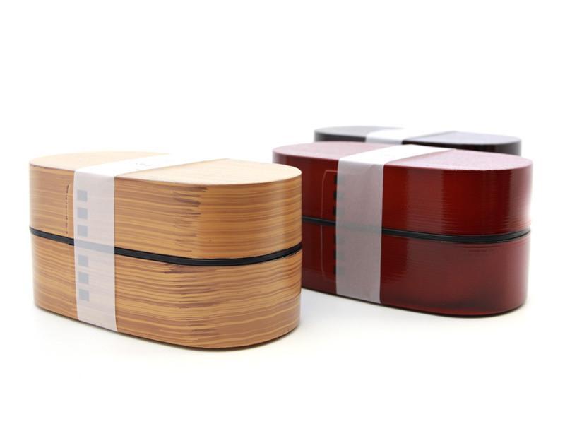 Nuri Wappa Wood Tone Bento Box 900mL | Dark Wood