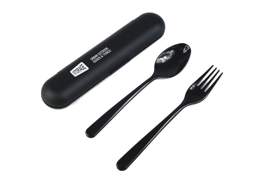 Storage Lunch Cutlery Set | Black